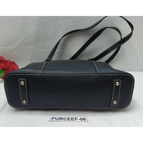 Dooney & Bourke Lexington Black Pebbled Leather Double  Dooney & Bourke Lexington Black Leather Double Handles Tote Bag